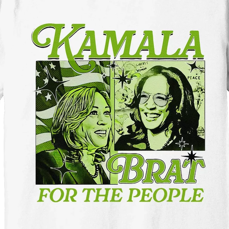 Kamala Brat Comic For The People President 2024 American Premium T-Shirt