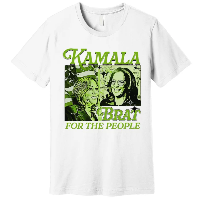 Kamala Brat Comic For The People President 2024 American Premium T-Shirt