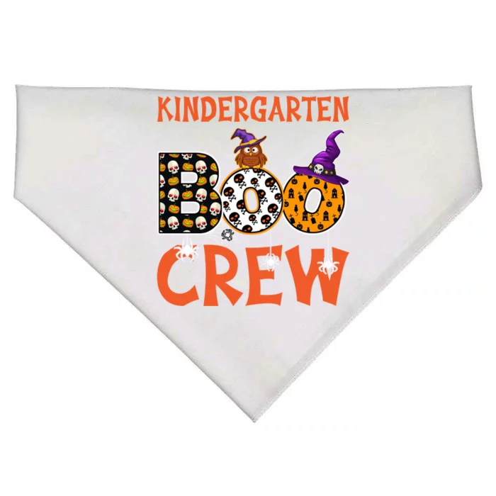 Kindergarten Boo Crew Kinder Spooky Halloween Teacher Meaningful Gift USA-Made Doggie Bandana