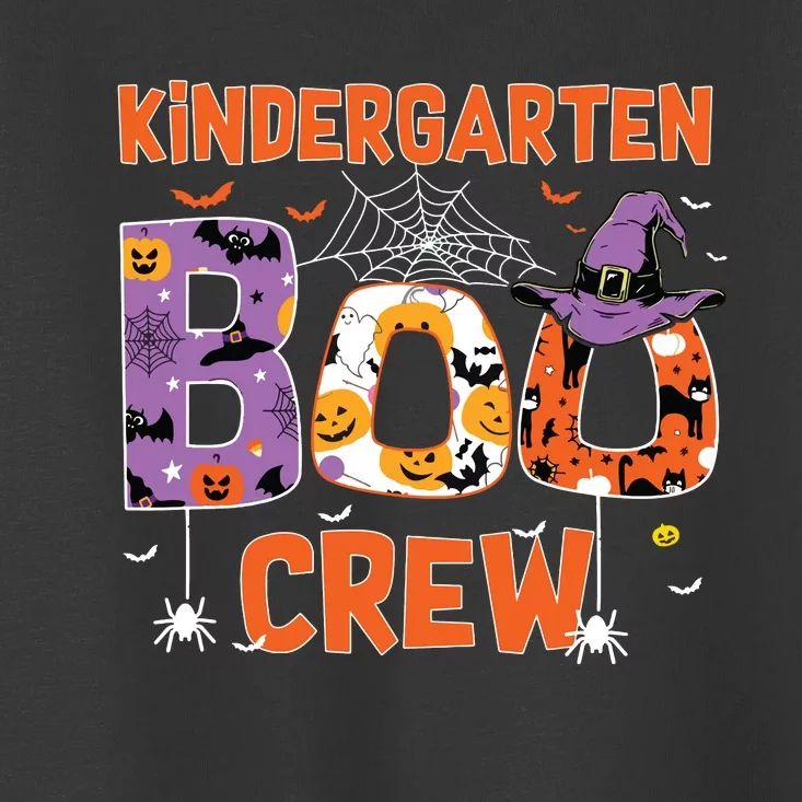 Kindergarten Boo Crew Teachers Students Halloween Costume Toddler T-Shirt