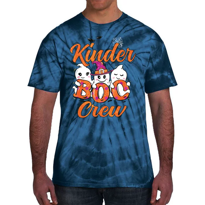 Kindergarten Boo Crew Kinder Crew Funny Teacher Halloween Tie-Dye T-Shirt