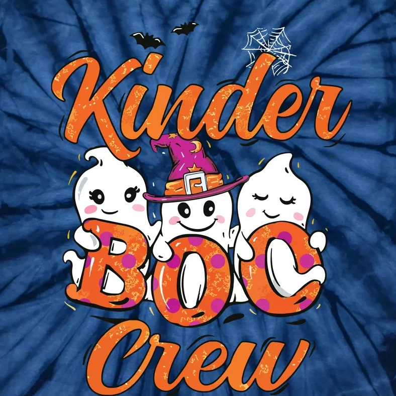 Kindergarten Boo Crew Kinder Crew Funny Teacher Halloween Tie-Dye T-Shirt