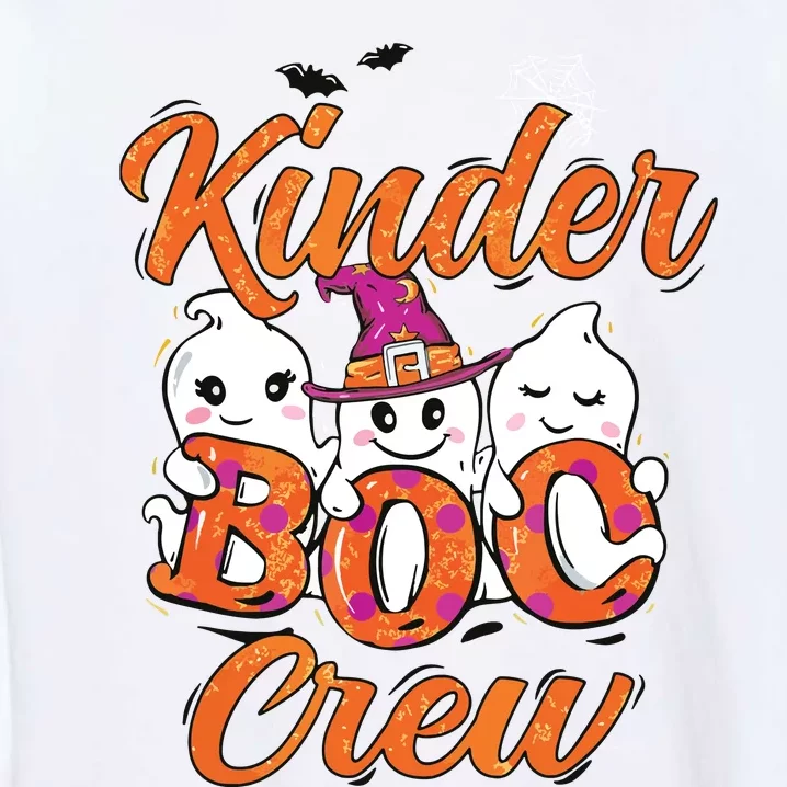 Kindergarten Boo Crew Kinder Crew Funny Teacher Halloween Garment-Dyed Sweatshirt