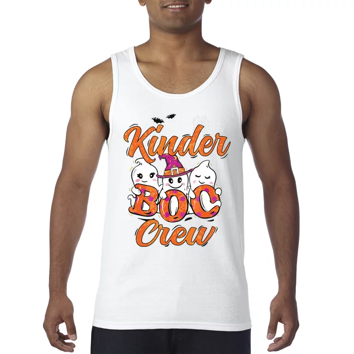 Kindergarten Boo Crew Kinder Crew Funny Teacher Halloween Tank Top