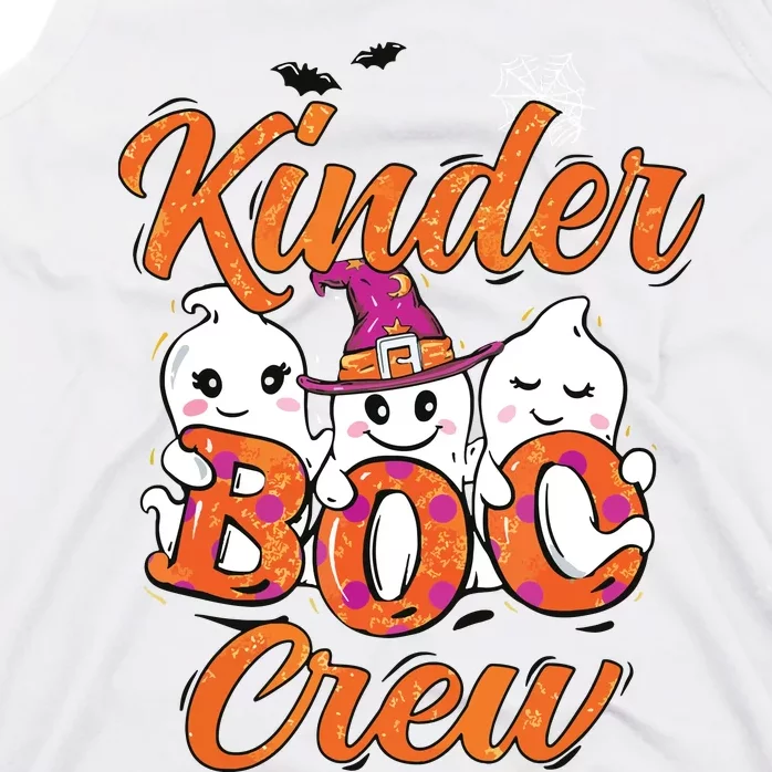 Kindergarten Boo Crew Kinder Crew Funny Teacher Halloween Tank Top