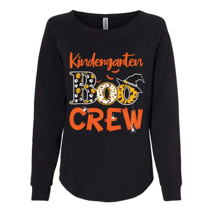 Kindergarten Boo Crew Teachers Students Halloween Costume Womens California Wash Sweatshirt