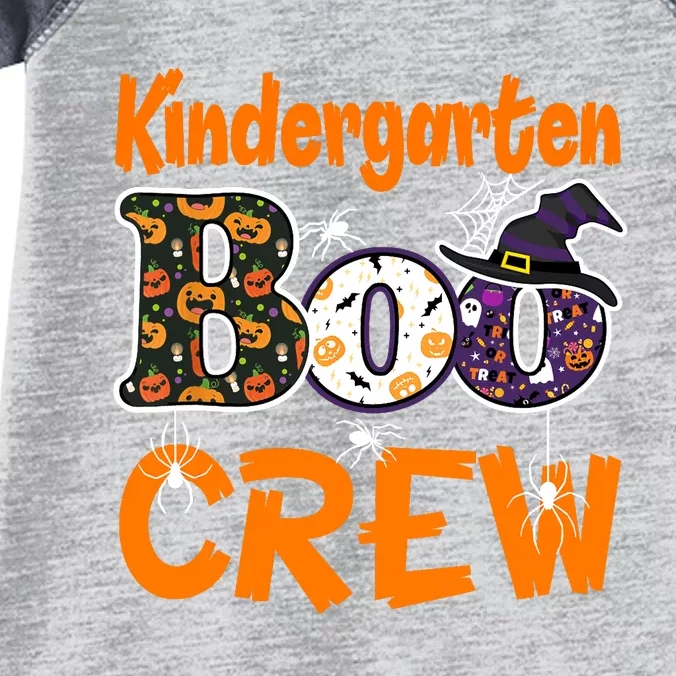 Kindergarten Boo Crew Teachers Students Halloween Costume Infant Baby Jersey Bodysuit