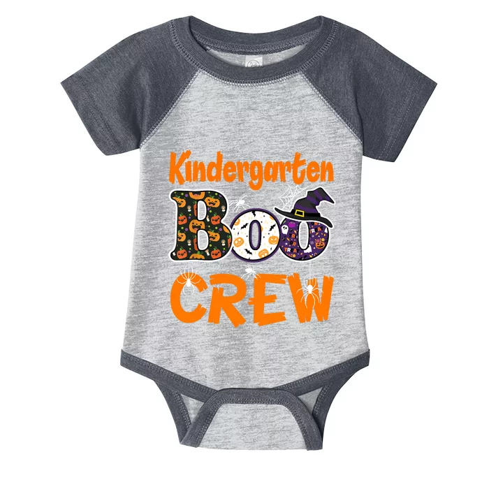 Kindergarten Boo Crew Teachers Students Halloween Costume Infant Baby Jersey Bodysuit