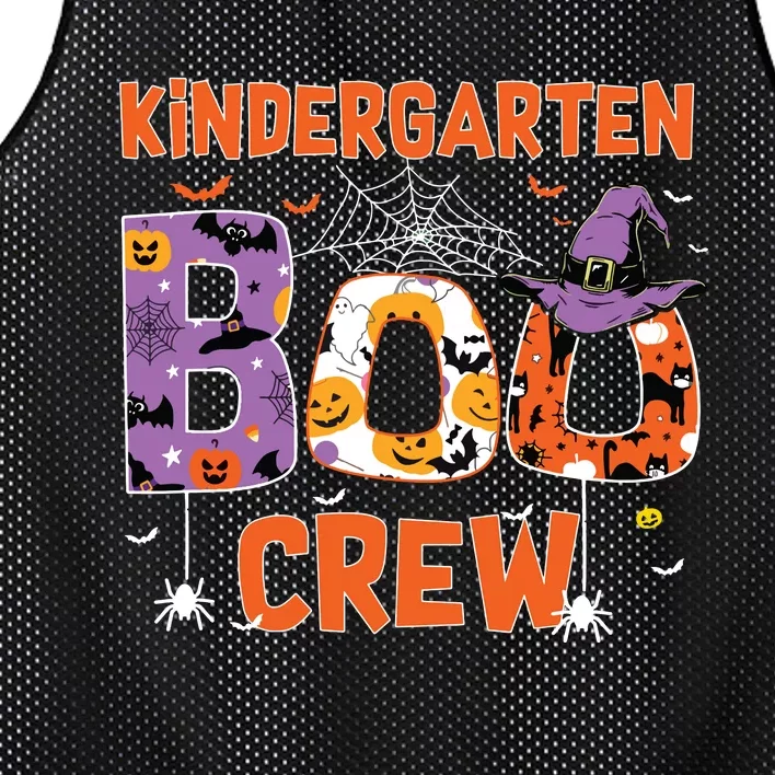 Kindergarten Boo Crew Teachers Students Halloween Costume Mesh Reversible Basketball Jersey Tank