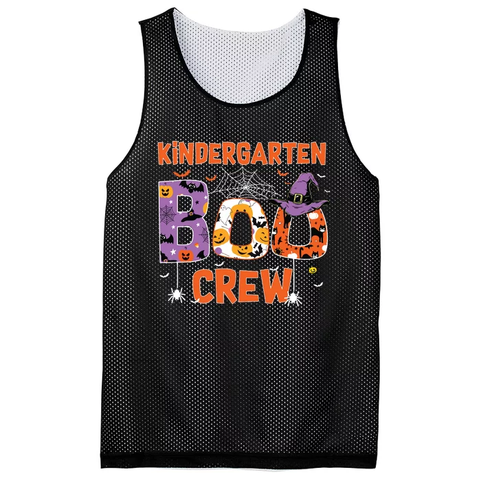 Kindergarten Boo Crew Teachers Students Halloween Costume Mesh Reversible Basketball Jersey Tank