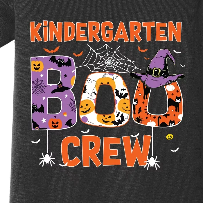 Kindergarten Boo Crew Teachers Students Halloween Costume Baby Bodysuit