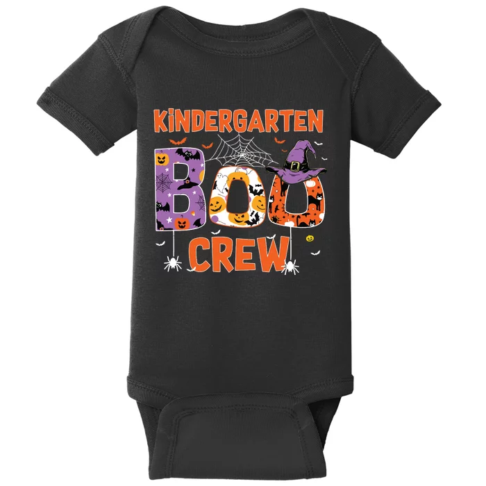 Kindergarten Boo Crew Teachers Students Halloween Costume Baby Bodysuit