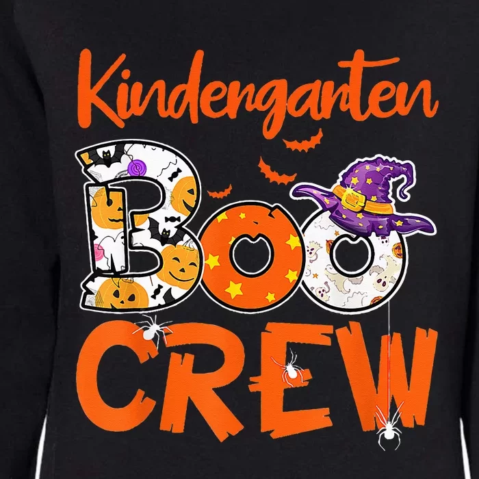 Kindergarten Boo Crew Teachers Students Halloween Costume Womens California Wash Sweatshirt