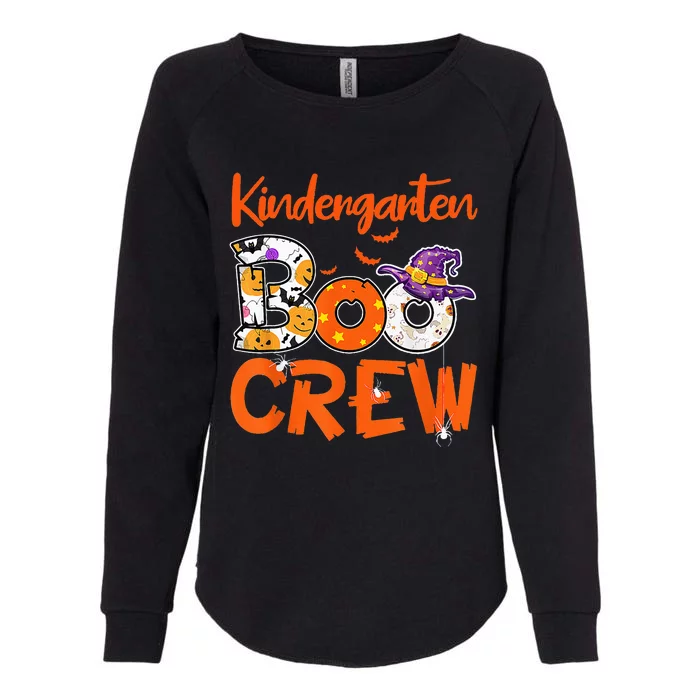 Kindergarten Boo Crew Teachers Students Halloween Costume Womens California Wash Sweatshirt