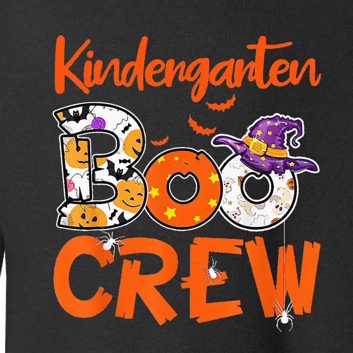 Kindergarten Boo Crew Teachers Students Halloween Costume Toddler Sweatshirt