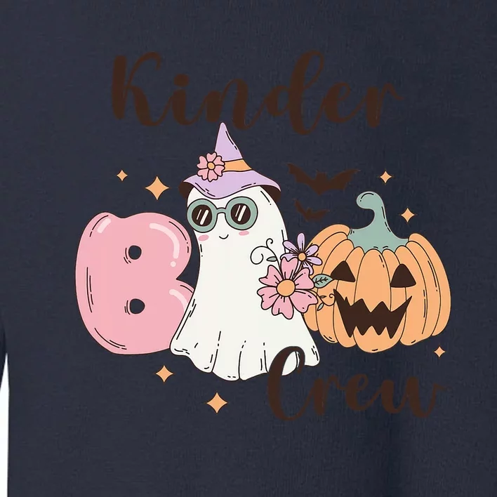 Kinder Boo Crew Kindergarten Boo Crew Kindergarten Halloween Toddler Sweatshirt