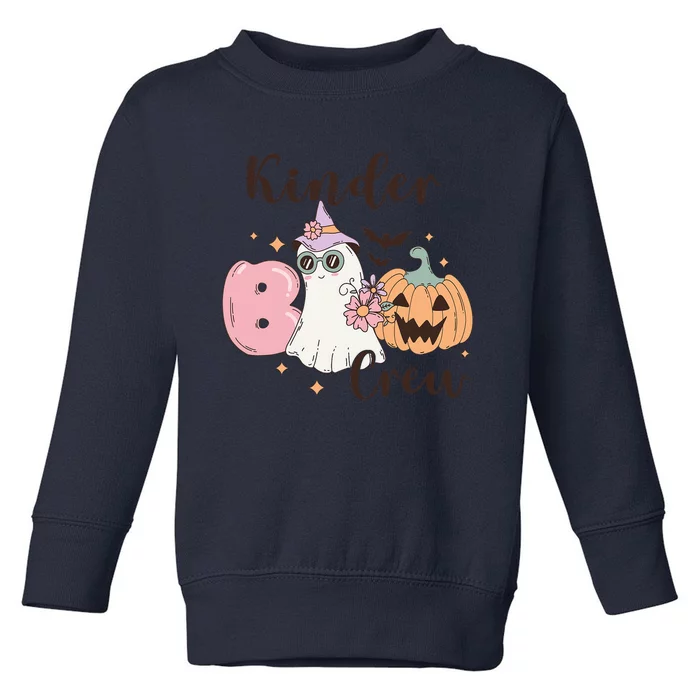 Kinder Boo Crew Kindergarten Boo Crew Kindergarten Halloween Toddler Sweatshirt