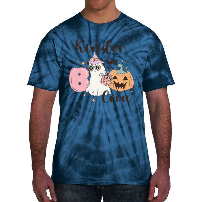 Kinder Boo Crew Kindergarten Boo Crew Kindergarten Halloween Tie-Dye T-Shirt