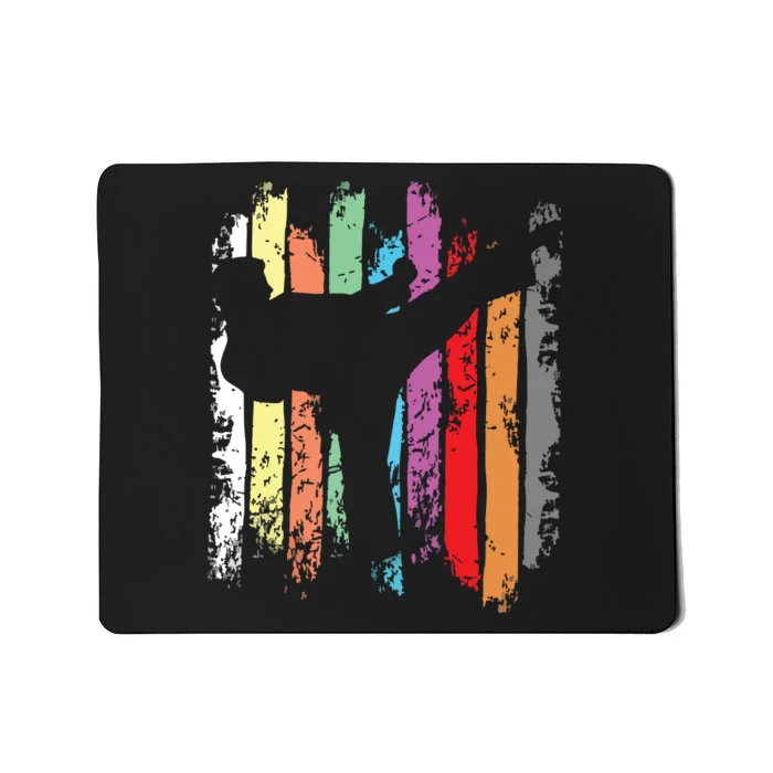 Karate Belt Colors Silhouette Mousepad