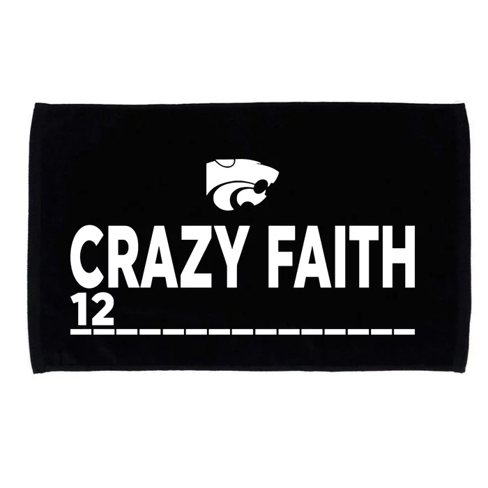 Kstate Basketball Crazy Faith 12 Microfiber Hand Towel