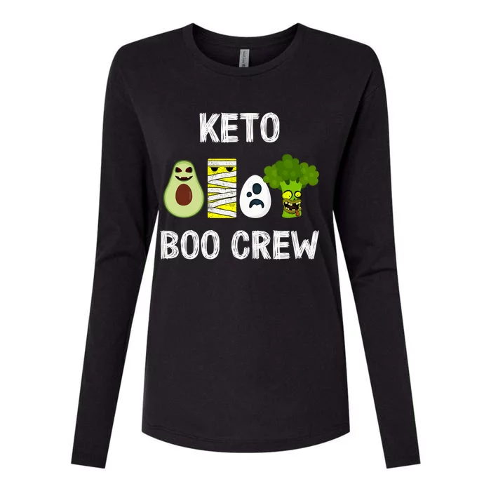 Keto Boo Crew Squad Great Gift Womens Cotton Relaxed Long Sleeve T-Shirt