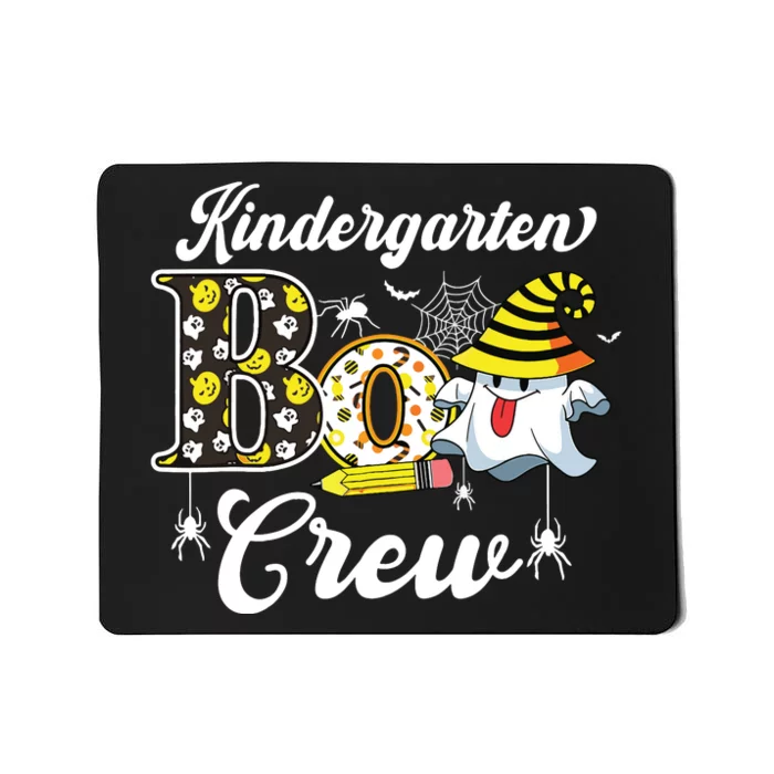 Kindergarten Boo Crew Cute Ghost Halloween Teacher Kids Gift Mousepad