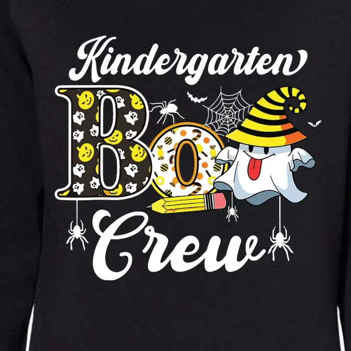 Kindergarten Boo Crew Cute Ghost Halloween Teacher Kids Gift Womens California Wash Sweatshirt