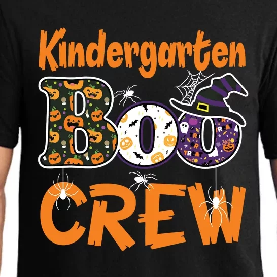 Kindergarten Boo Crew Teachers Students Halloween Costume Pajama Set