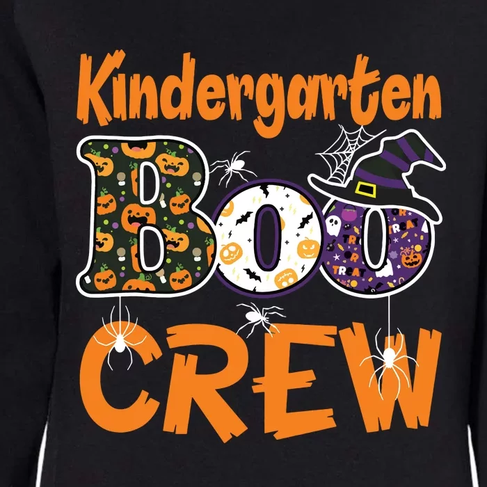 Kindergarten Boo Crew Teachers Students Halloween Costume Womens California Wash Sweatshirt