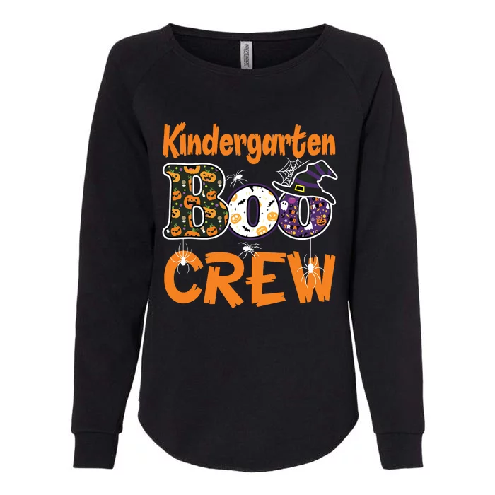 Kindergarten Boo Crew Teachers Students Halloween Costume Womens California Wash Sweatshirt