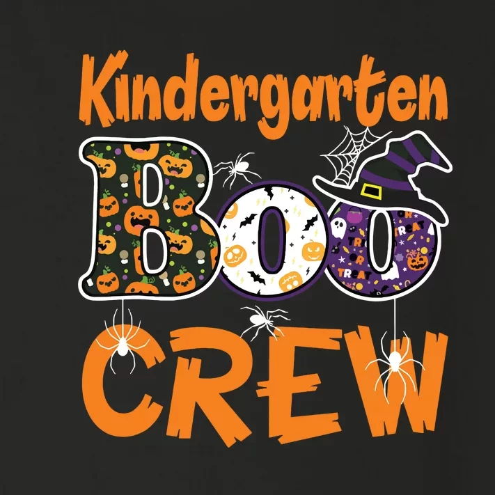 Kindergarten Boo Crew Teachers Students Halloween Costume Toddler Long Sleeve Shirt