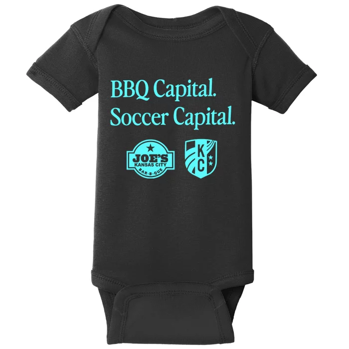 Kccurrent Bbq Capital Soccer Capital Baby Bodysuit