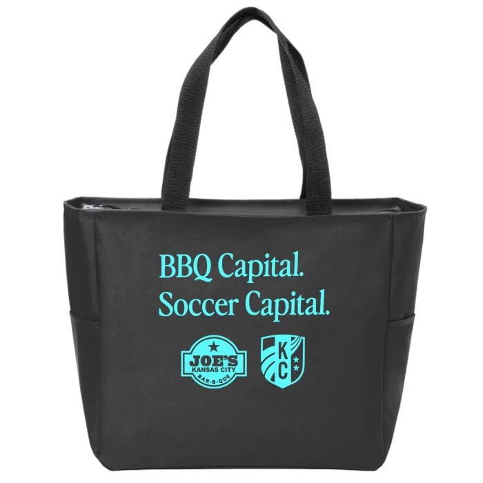 Kccurrent Bbq Capital Soccer Capital Zip Tote Bag