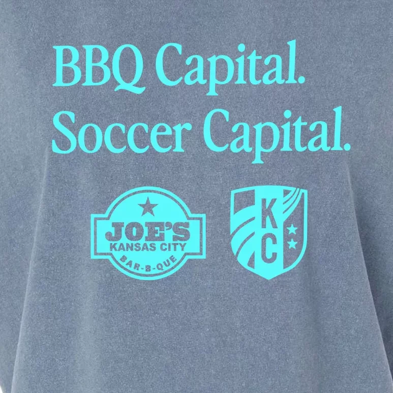 Kccurrent Bbq Capital Soccer Capital Garment-Dyed Women's Muscle Tee