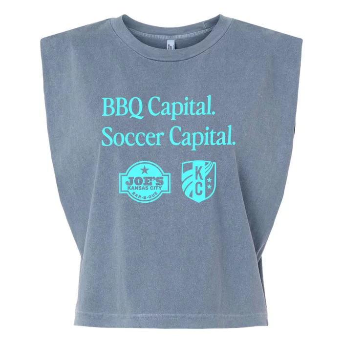 Kccurrent Bbq Capital Soccer Capital Garment-Dyed Women's Muscle Tee