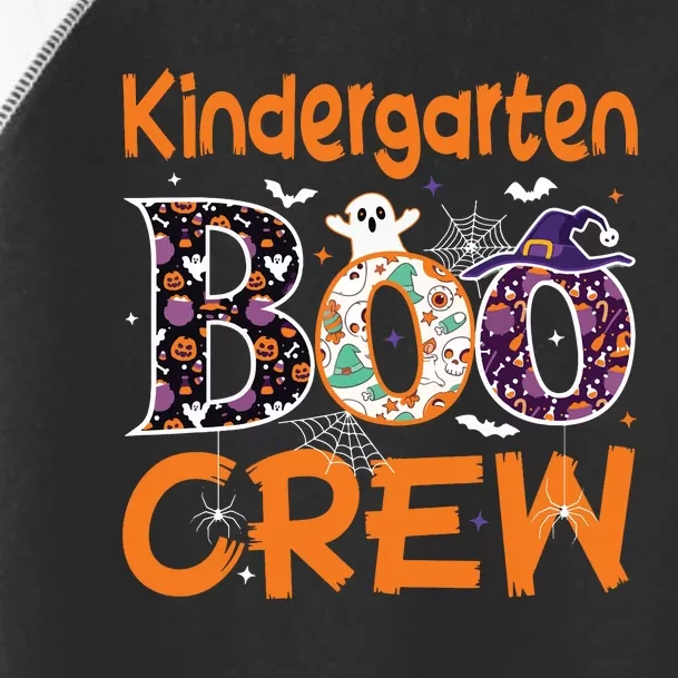 Kindergarten Boo Crew Funny Kindergarten Halloween Teacher Toddler Fine Jersey T-Shirt