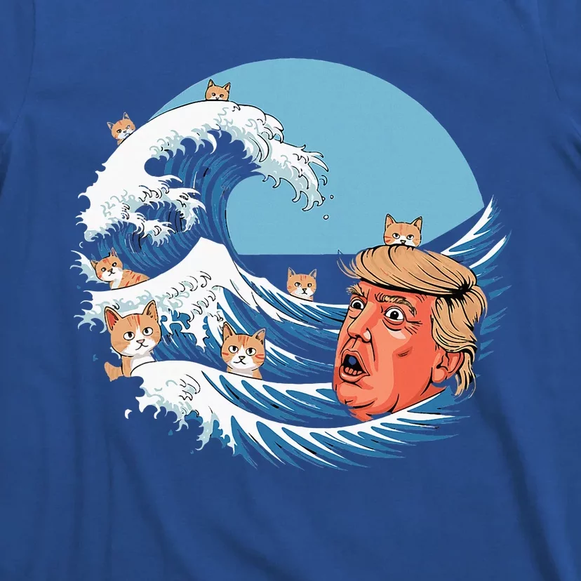 Kamala Blue Cat Wave Trump T-Shirt