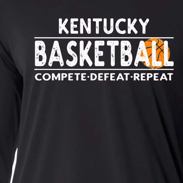 Kentucky Basketball Compete Defeat Repeat Cooling Performance Long Sleeve Crew