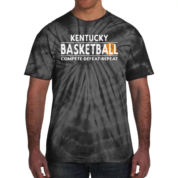 Kentucky Basketball Compete Defeat Repeat Tie-Dye T-Shirt