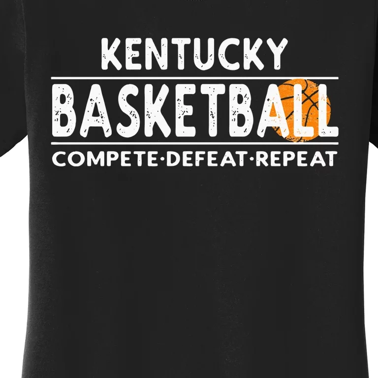 Kentucky Basketball Compete Defeat Repeat Women's T-Shirt