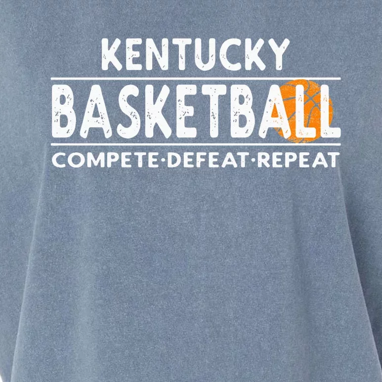 Kentucky Basketball Compete Defeat Repeat Garment-Dyed Women's Muscle Tee