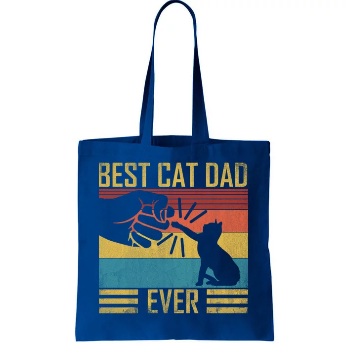 Katzenpapa Best Cat Dad Ever Cat Motif Vintage Gift Cool Gift Tote Bag