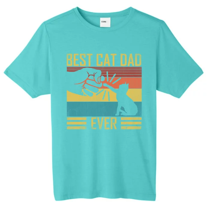 Katzenpapa Best Cat Dad Ever Cat Motif Vintage Gift Cool Gift ChromaSoft Performance T-Shirt