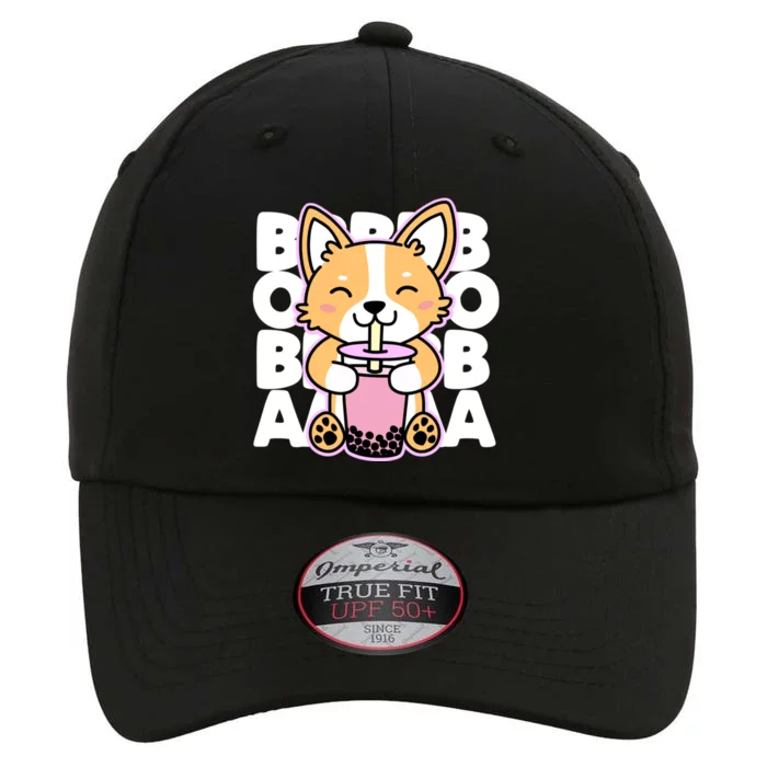 Kawaii Boba Cute Anime Dog Corgi Kawaii Tea Drjnk Dark The Original Performance Cap