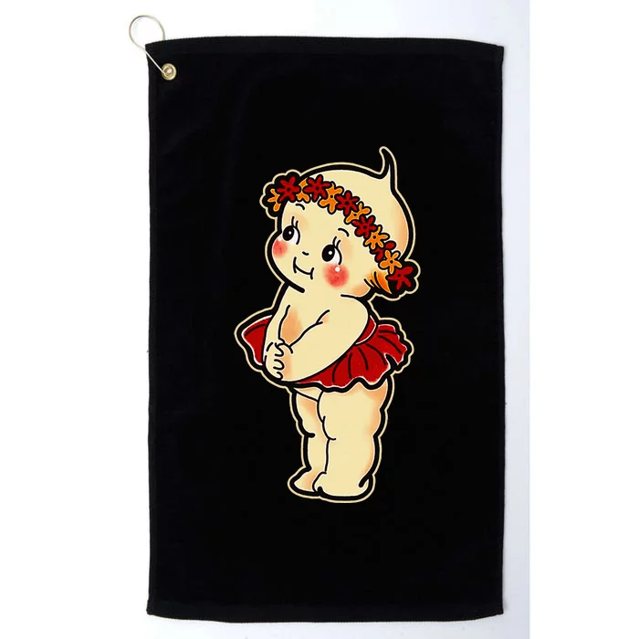 Kewpie Baby Flower Child Platinum Collection Golf Towel