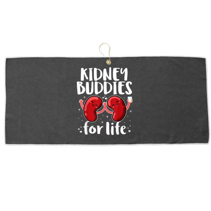 Kidney Buddies For Life Donor Recipient Large Microfiber Waffle Golf Towel