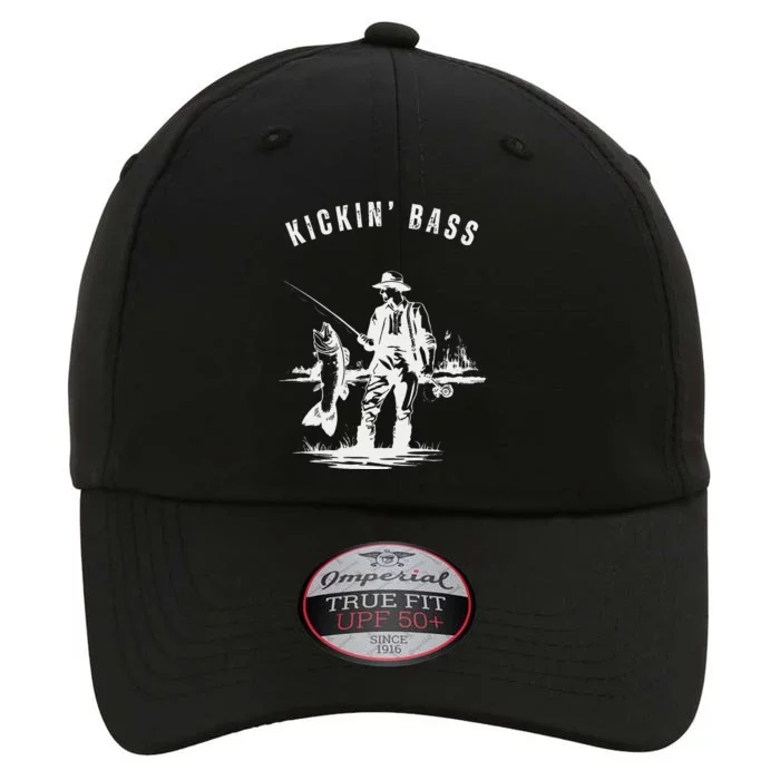 Kickin Bass Fisherman Fishing Fish Funny Outdoors Lake The Original Performance Cap