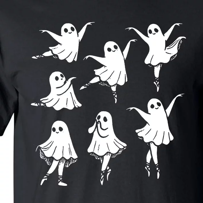 Kute Ballet Ghost Ballet Dancer Unny Halloween Tall T-Shirt