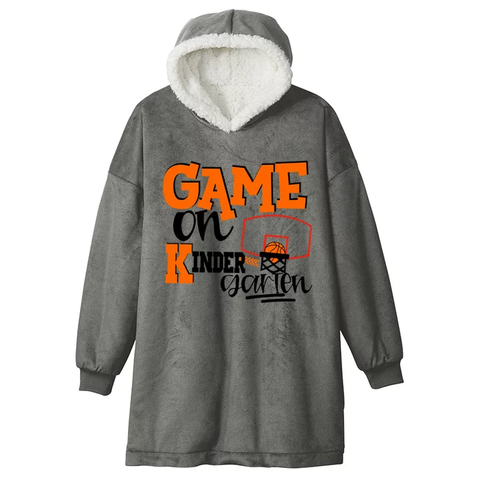 Kindergarten Basketball Game On Kindergarten Grade Gift Hooded Wearable Blanket