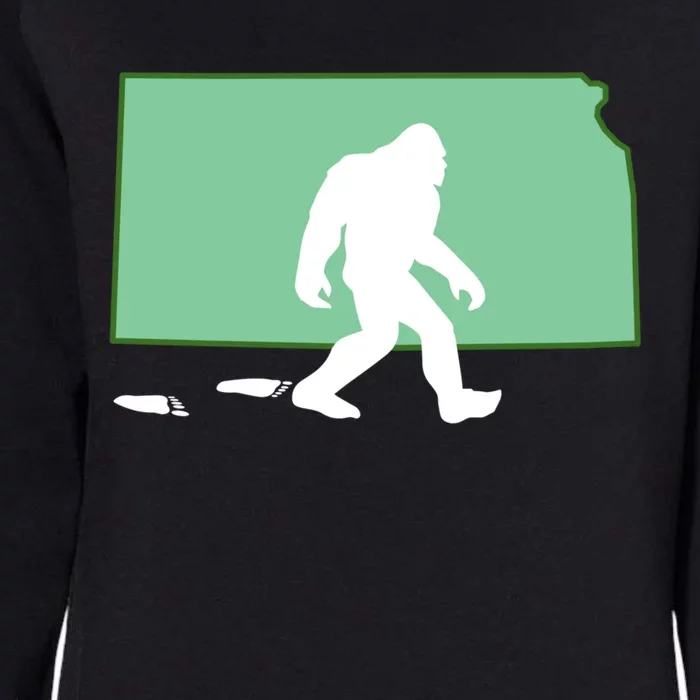 Kansas Bigfoot Hunter State Gift Womens California Wash Sweatshirt